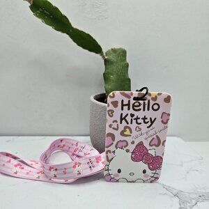 Hello Kitty | pastel pink kawaii I.D. card holder lanyard key-chain